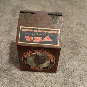 Red rooster tea box
